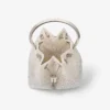 Bon Bon witte kristallen mesh handtas