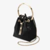 Bon Bon zwarte mesh bucket bag