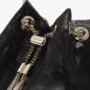 Bon Bon zwarte mesh bucket bag