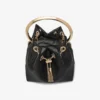 Bon Bon zwarte mesh bucket bag