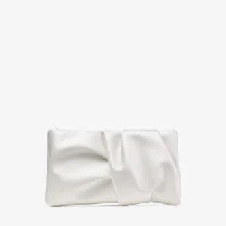 Bonny Clutch Ivoor Satijnen Clutch
