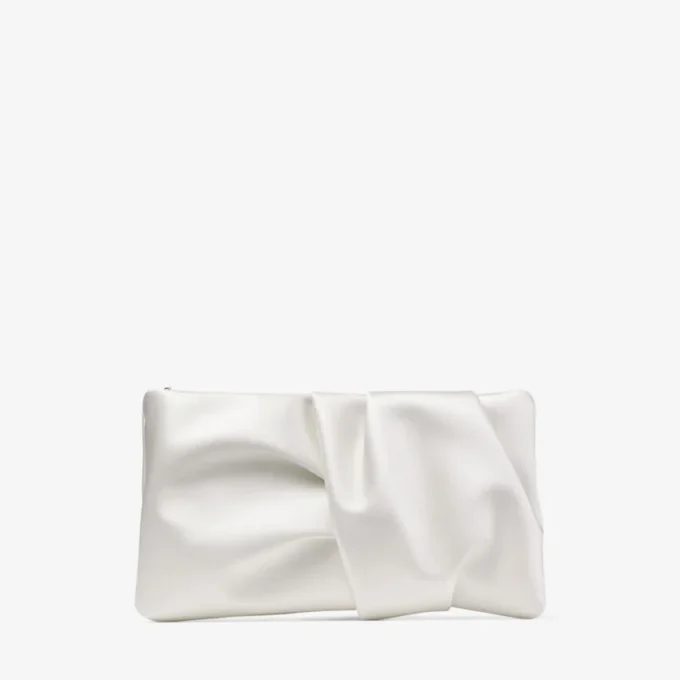Bonny Clutch Ivoor Satijnen Clutch
