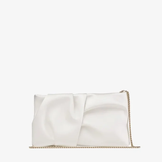 Bonny Clutch Ivoor Satijnen Clutch
