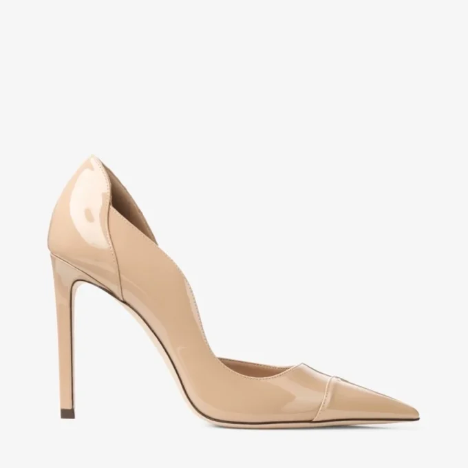 Brigitte 100 Chai lakleren pumps