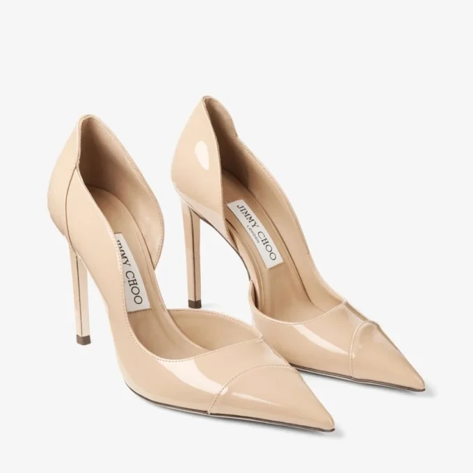 Brigitte 100 Chai lakleren pumps