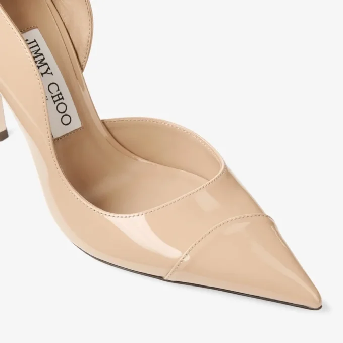 Brigitte 100 Chai lakleren pumps