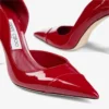 Brigitte 100 robijnrode lakleren pumps