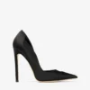 Brigitte 120 Zwarte satijnen pumps Brigitte 120 Zwarte satijnen pumps