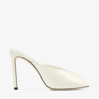 Brigitte Mule 100 Latte lakschoenen
