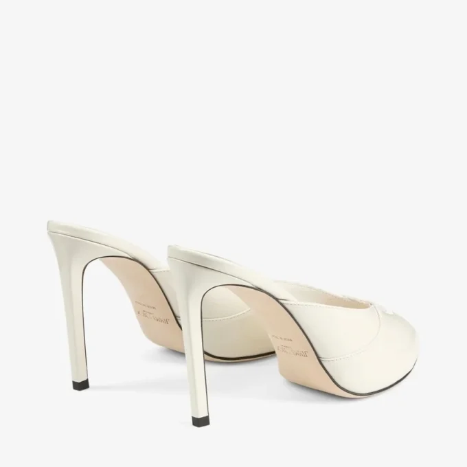 Brigitte Mule 100 Latte lakschoenen