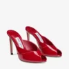 Brigitte Mule 100 Ruby Red lakschoenen