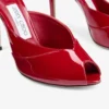 Brigitte Mule 100 Ruby Red lakschoenen