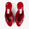 Brigitte Mule 100 Ruby Red lakschoenen