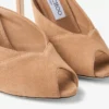 Brigitte Mule 100 Toffee Suède muiltjes