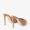 Brigitte Mule 100 Toffee Suède muiltjes