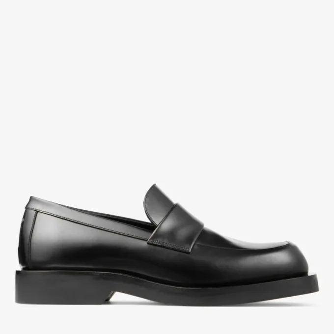 Buff Loafer Zwarte boxkalfsleren loafers Buff Loafer Zwarte boxkalfsleren loafers
