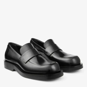 Buff Loafer Zwarte boxkalfsleren loafers