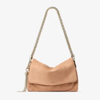 Callie Flap Toffee suède schoudertas