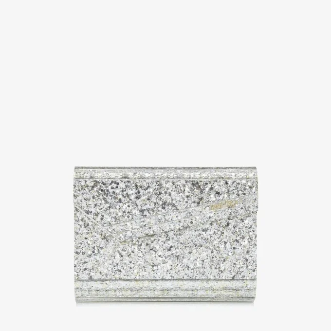 Candy Champagne grof glitter acryl clutch