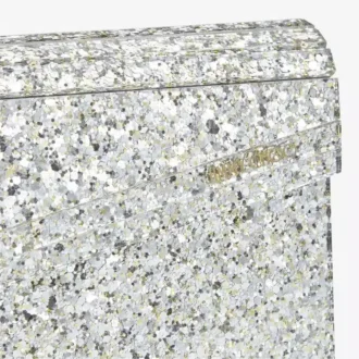 Candy Champagne grof glitter acryl clutch