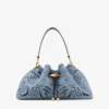 Cinch Medium denim schoudertas met Sangallo-borduursel