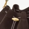 Cinch Medium koffiekleurige suède schoudertas