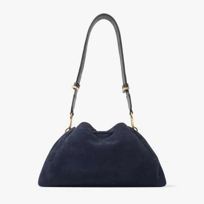 Cinch Medium marineblauwe suède schoudertas
