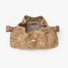 Cinch Medium natuurlijke bloem geweven raffia schoudertas