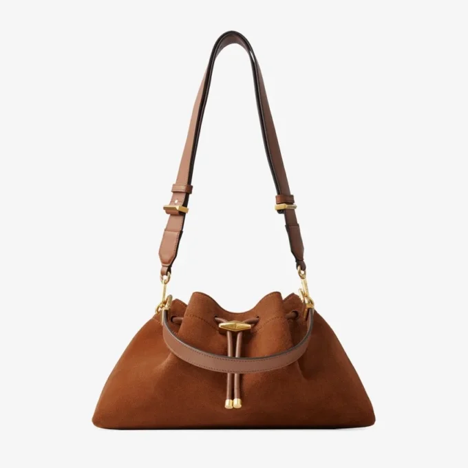 Cinch Medium Tan suède schoudertas Cinch Medium Tan suède schoudertas