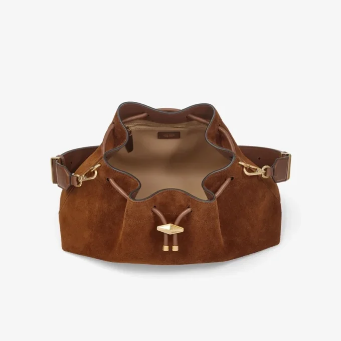 Cinch Medium Tan suède schoudertas Cinch Medium Tan suède schoudertas