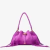 Cinch Medium Violet Orchid suède schoudertas met franjes