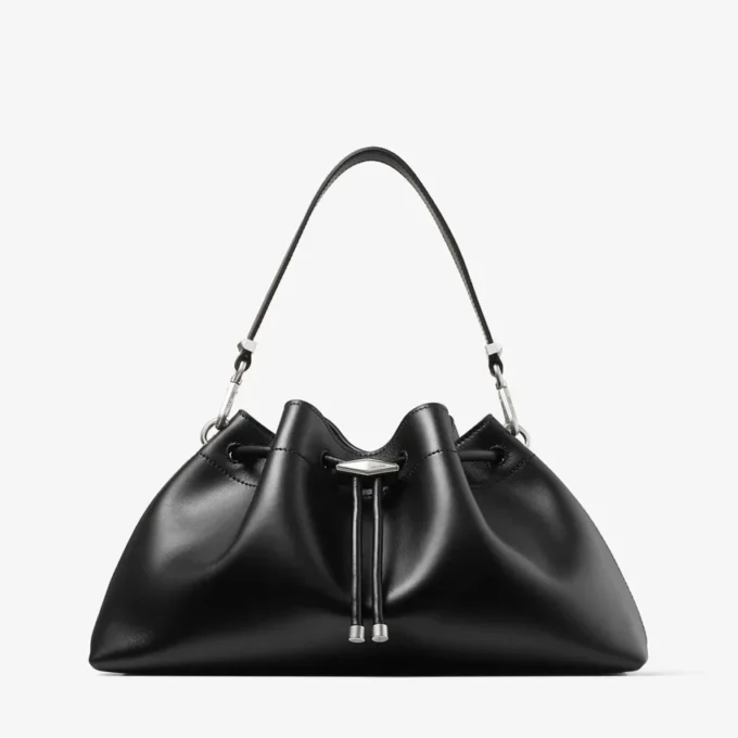 Cinch Medium zwarte leren schoudertas