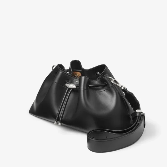 Cinch Medium zwarte leren schoudertas