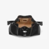 Cinch Medium zwarte leren schoudertas