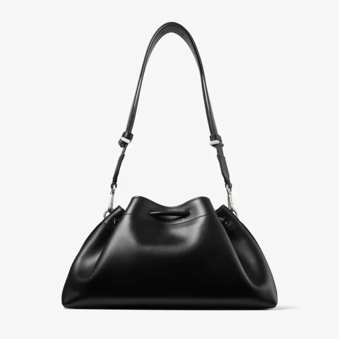 Cinch Medium zwarte leren schoudertas