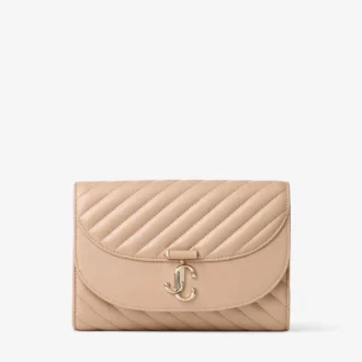 Curve Clutch Chai gewatteerde Biker-Leather-Clutch