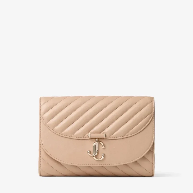 Curve Clutch Chai gewatteerde Biker-Leather-Clutch