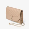 Curve Clutch Chai gewatteerde Biker-Leather-Clutch