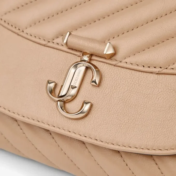 Curve Clutch Chai gewatteerde Biker-Leather-Clutch
