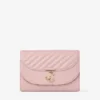 Curve Clutch Roze gewatteerde bikerleren clutch