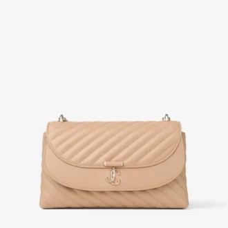 Curve Cross Body Medium Chai gewatteerde Biker-leren crossbodytas