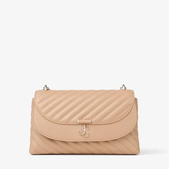Curve Cross Body Medium Chai gewatteerde Biker-leren crossbodytas