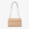 Curve Cross Body Medium Chai gewatteerde Biker-leren crossbodytas