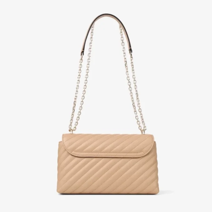 Curve Cross Body Medium Chai gewatteerde Biker-leren crossbodytas
