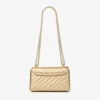 Curve Cross Body Small Goudkleurige gewatteerde metallic nappalederen crossbodytas Curve Cross Body Small Goudkleurige gewatteerde metallic nappalederen crossbodytas