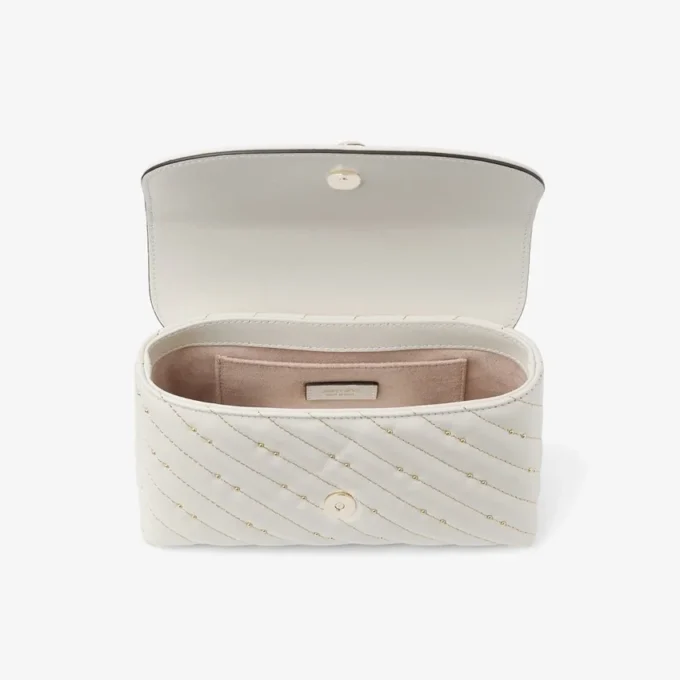 Curve Crossbody Small Latte gewatteerde nappalederen crossbodytas Curve Crossbody Small Latte gewatteerde nappalederen crossbodytas