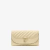 Curve-portemonnee met ketting Buttermilk-portemonnee van gewatteerd bikerleer met ketting Curve-portemonnee met ketting Buttermilk-portemonnee van gewatteerd bikerleer met ketting