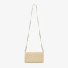 Curve-portemonnee met ketting Buttermilk-portemonnee van gewatteerd bikerleer met ketting Curve-portemonnee met ketting Buttermilk-portemonnee van gewatteerd bikerleer met ketting