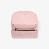 Curve-portemonnee met ketting Roze gewatteerde jimmy choo-kantportemonnee met ketting en kristallen JC-bar Curve-portemonnee met ketting Roze gewatteerde jimmy choo-kantportemonnee met ketting en kristallen JC-bar