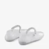 De Jelly Clear Jelly ballerina’s met kristallen versiering De Jelly Clear Jelly ballerina’s met kristallen versiering